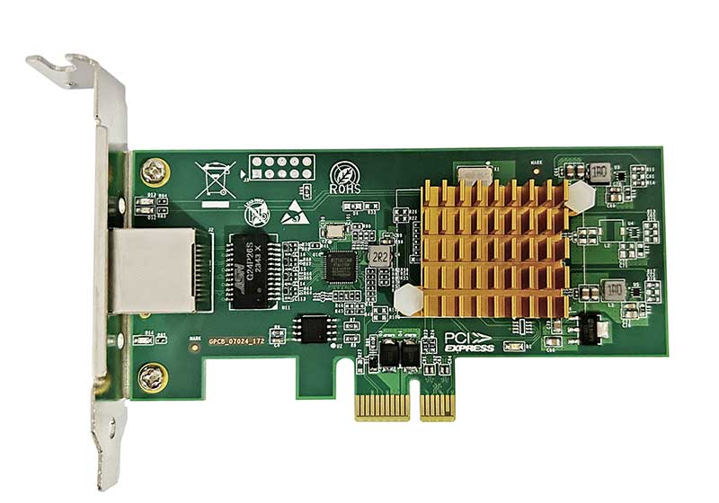 光潤(rùn)通千兆單光口PCI-E X4光潤(rùn)通自主G210IS芯片網(wǎng)卡  FF-901T-V3.0